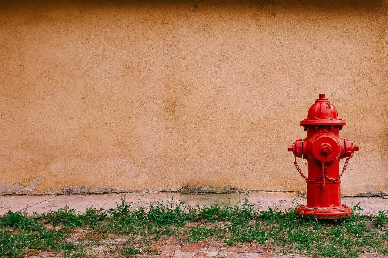fire hydrant, red, firefighting
